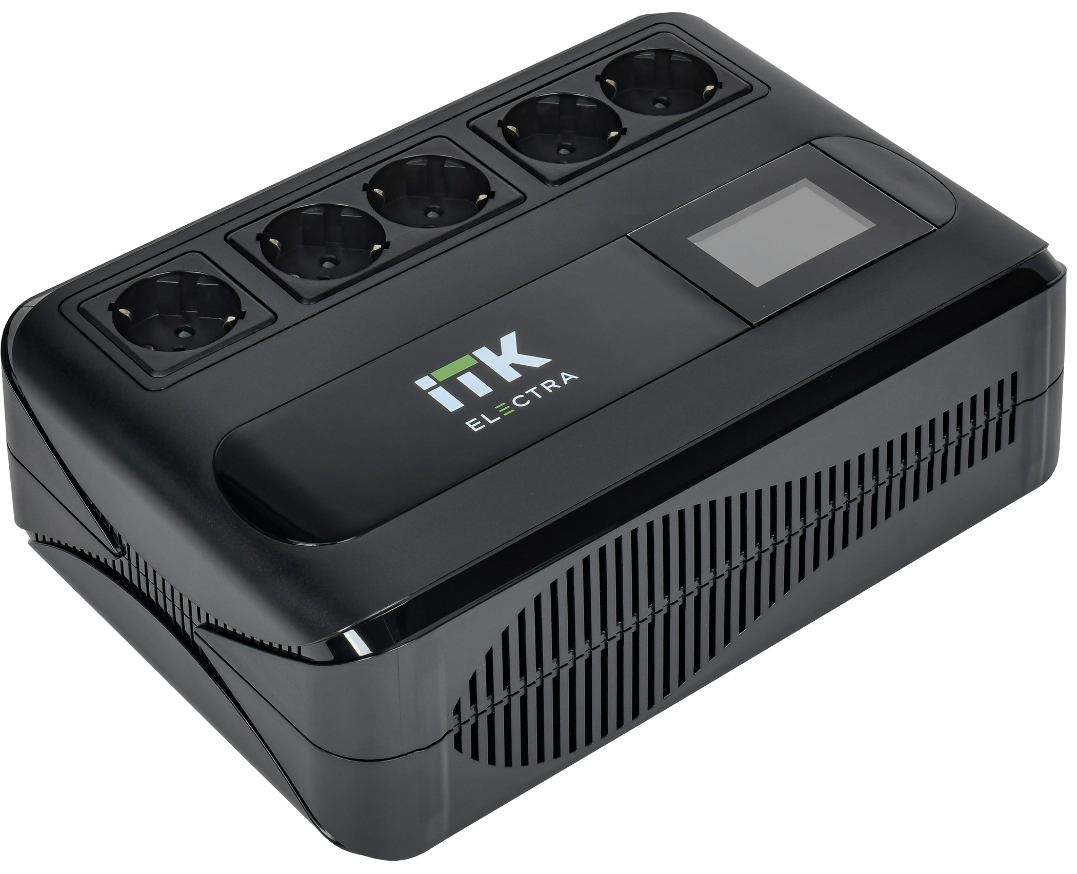 Источник бесперебойного питания Line-interactive 1кВА/0,6кВт, однофазный, LCD дисплей, с АКБ 1х9AH, 5xSchuko