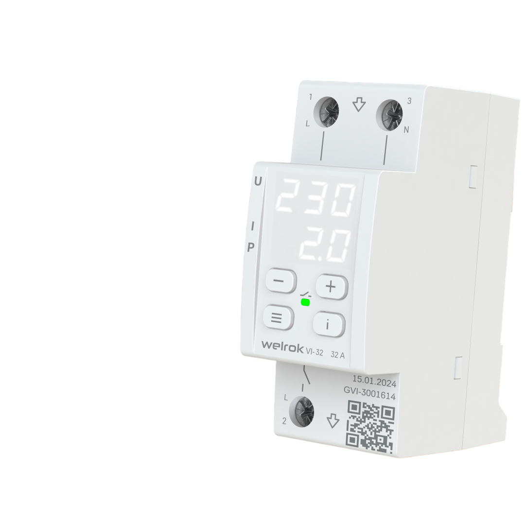 Реле напряжения c контролем тока Welrok VI-32