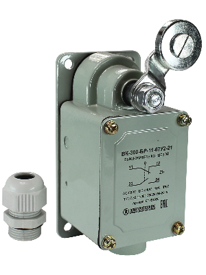 Выключатель концевой ВК-300-БР-11-67У2-21 с сальником ход вправо самовозврат