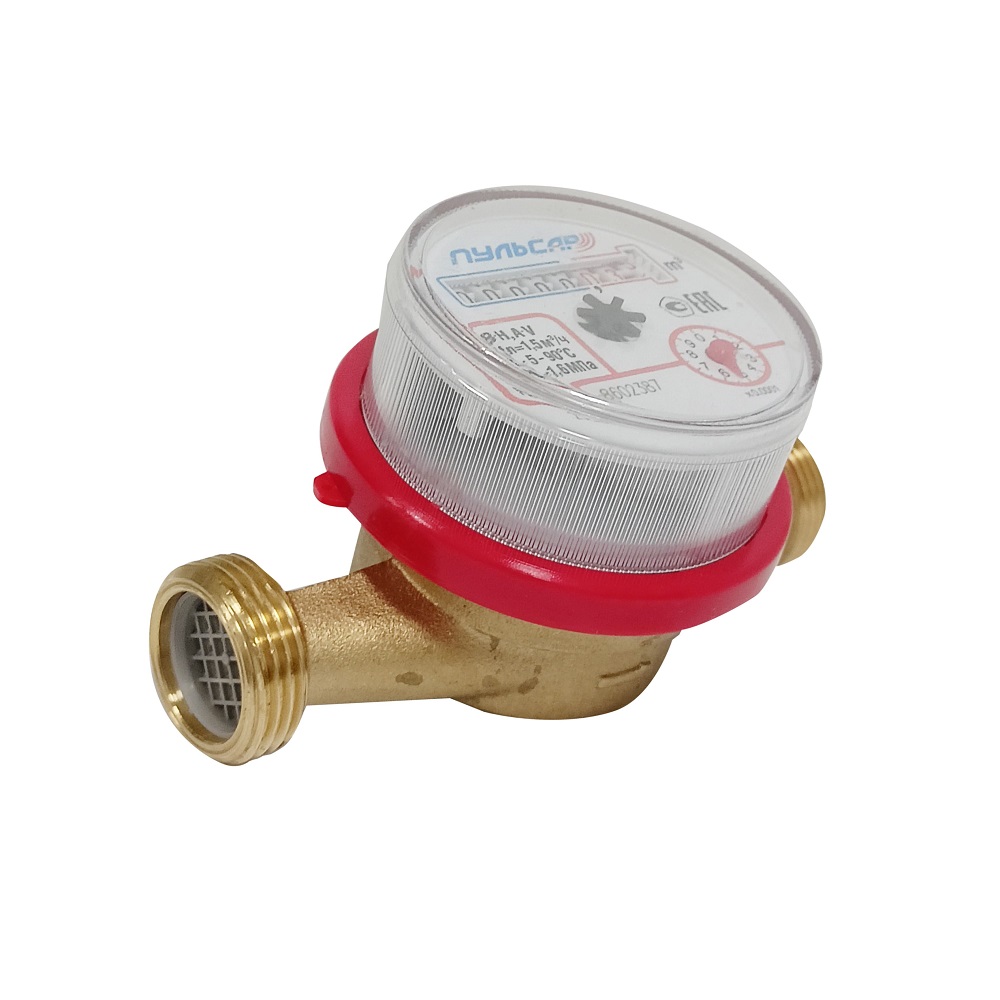 Счетчик воды универсальный 1/2' (Ду15), Qn=1,5 м3/час, L=110мм, (без присоединителей)