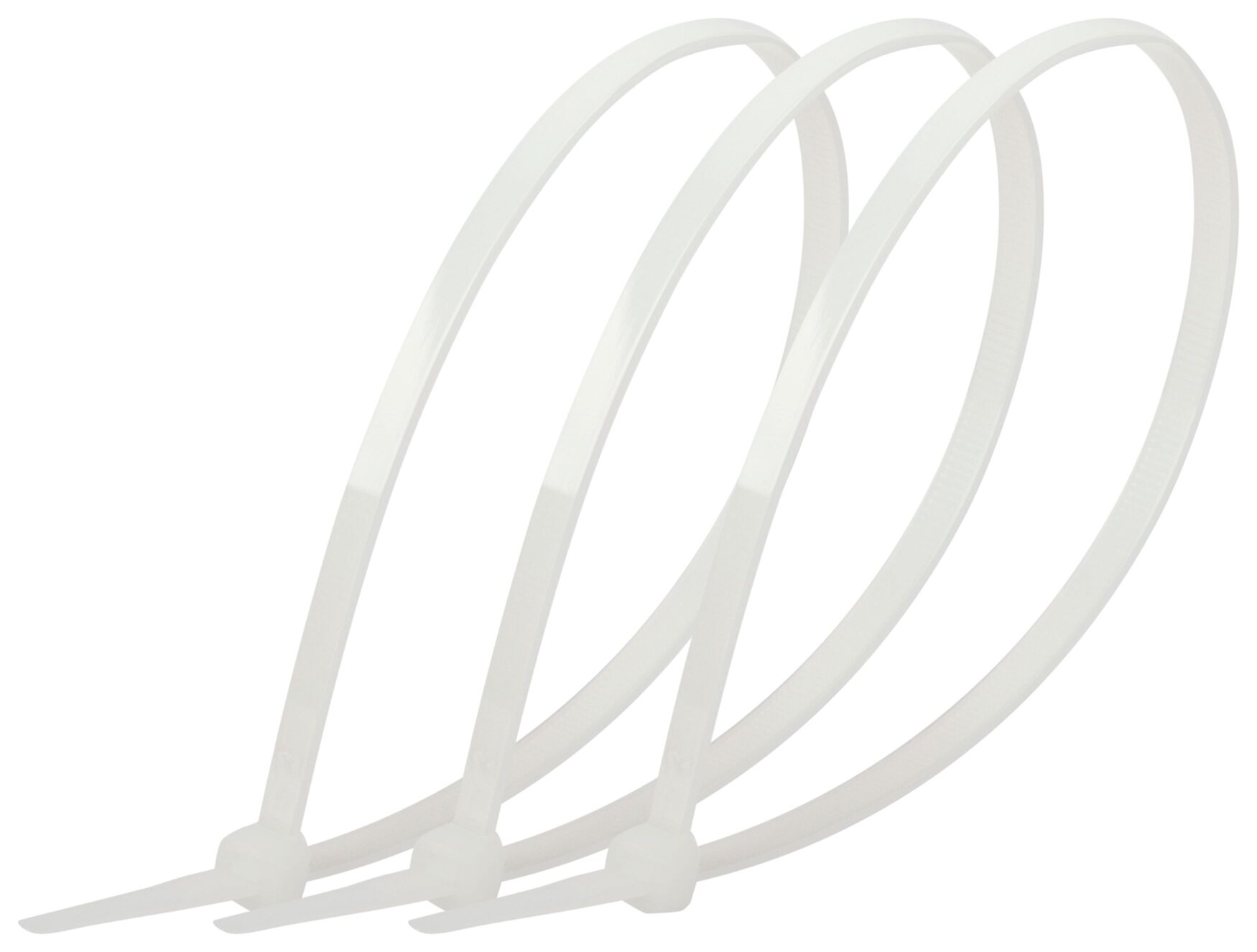 Стяжка кабельная нейлоновая (хомут) 3.6 х 250 мм белая (100 шт/уп) NO-225-153