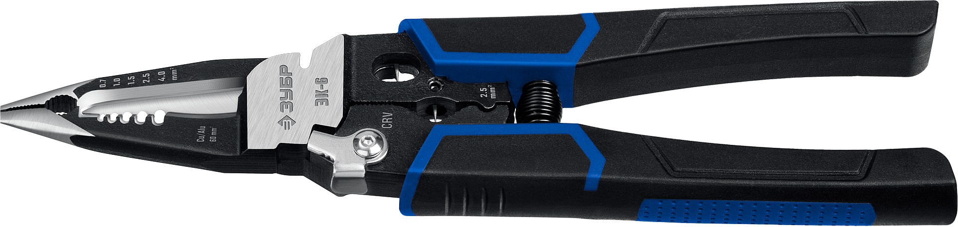 Клещи электромонтажные, ЭК-6, 6в1, 210мм, Профессионал