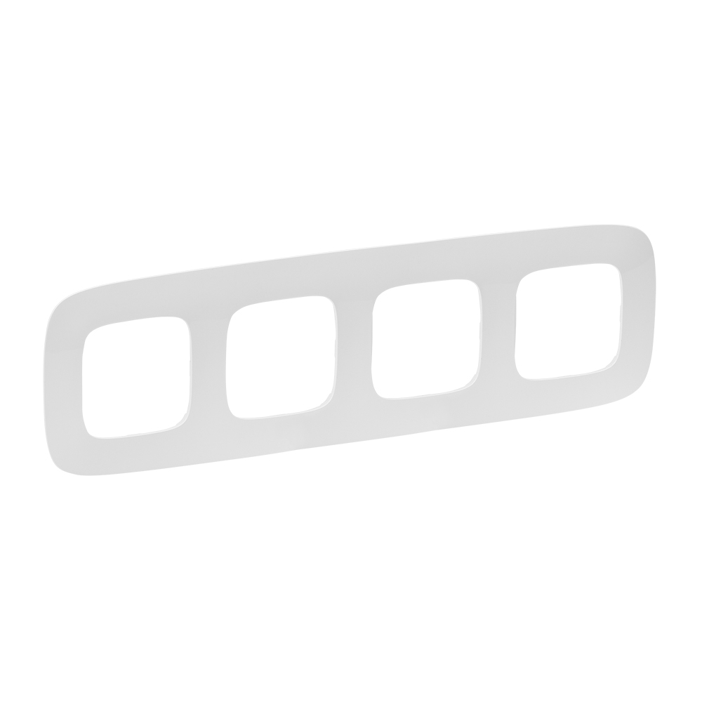 Valena ALLURE Рамка 4 поста белая универсальная