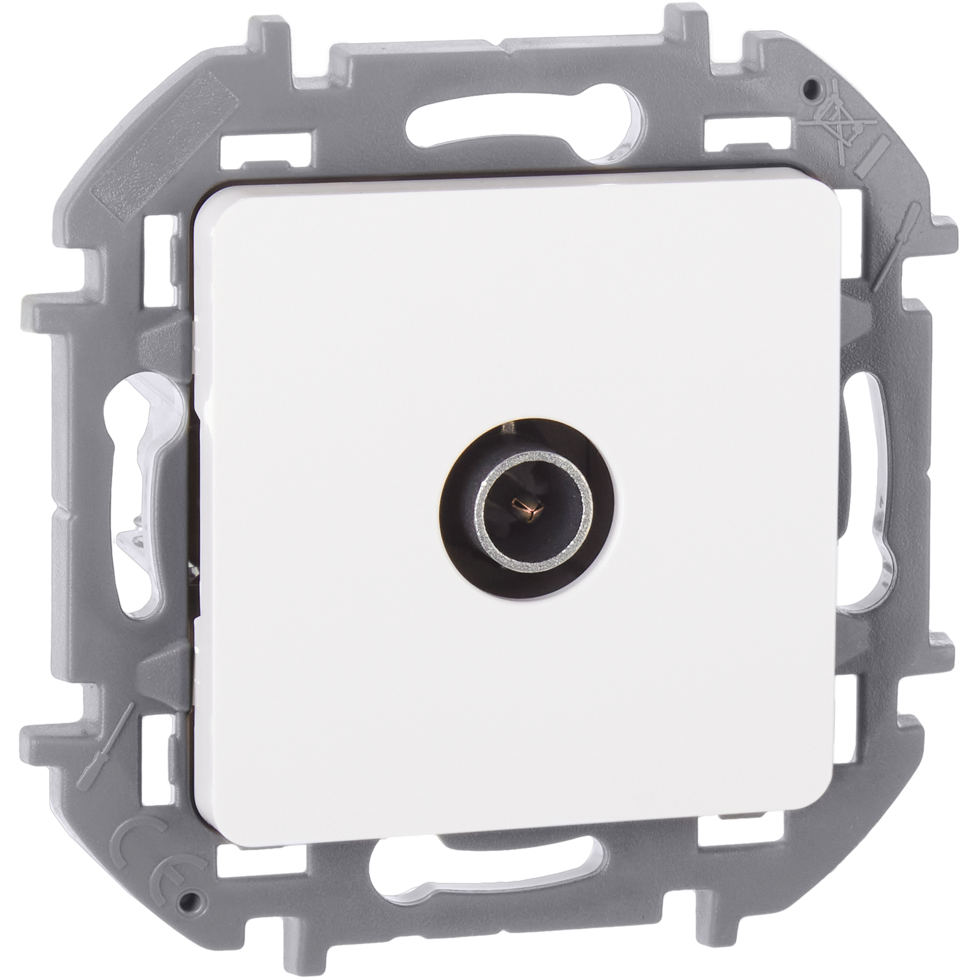 Розетка TV «звезда» 2 дБ 0 2400 мГц INSPIRIA белый