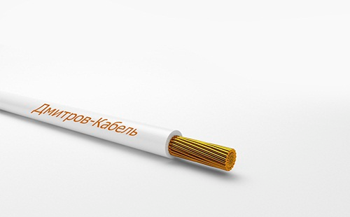 Провод силовой ПУГВ 1х0.75 белый ТРТС многопроволочный