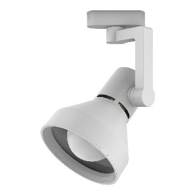 Светильник трековый на шинопровод под лампу 1хE27 AC 220В Белый IP20 150х112х230мм однофазный Track Gauss