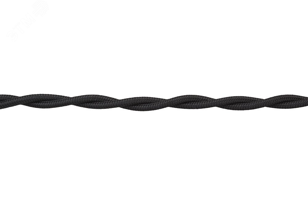 Ретро провод 2х1,5 Черный (матовый) 20м