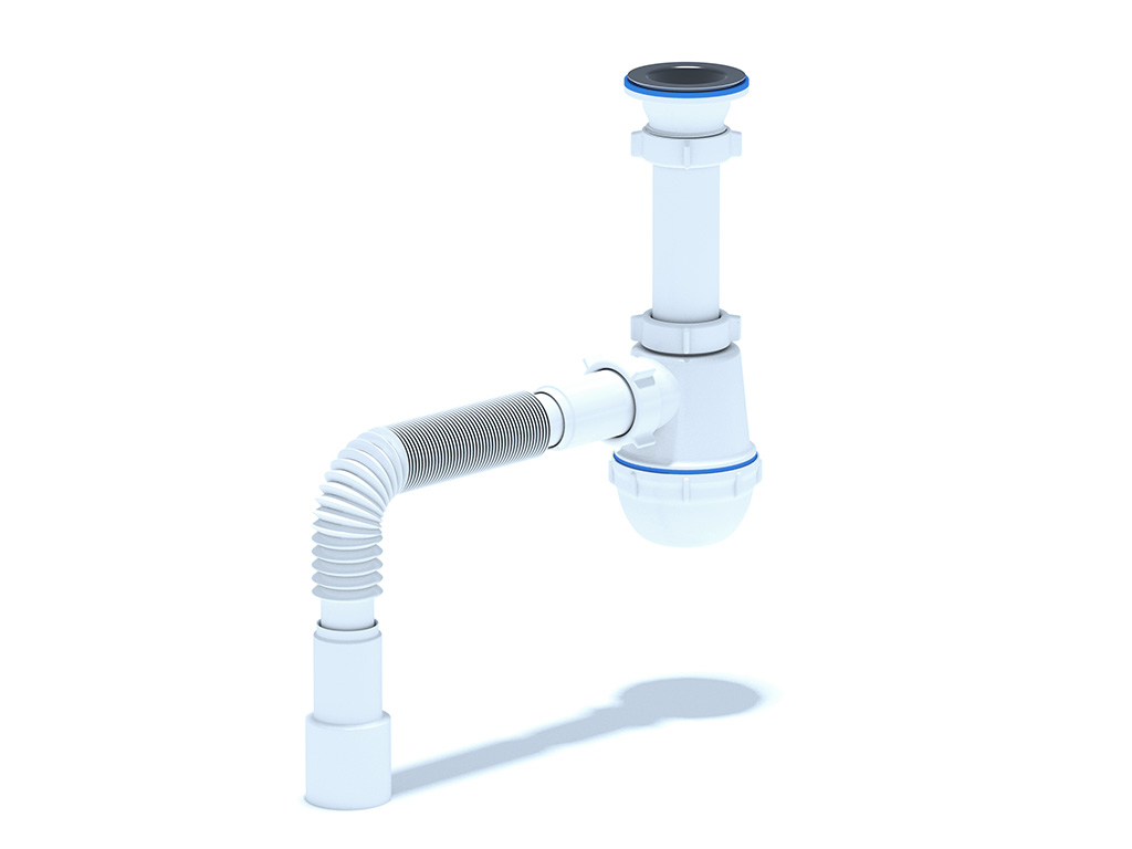 Сифон для мойки АНИ Грот 1 1/2'X40 с гибкой трубой 40х40/50