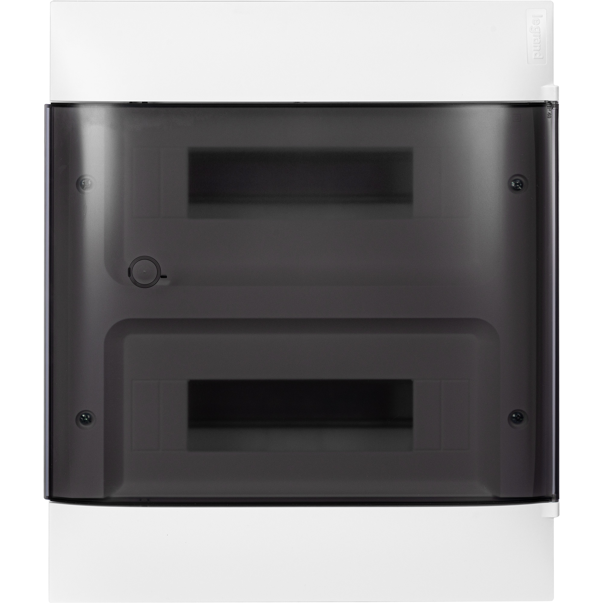 Practibox S Пластиковый щиток Навесной (ЩРн-П) 2X12 Дымчатая дверь