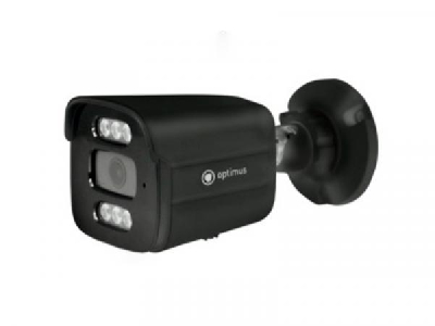 Видеокамера IP 4Мп цилиндрическая с PoE ИК-30м микрофон microSD IP67 черная (2.8мм)