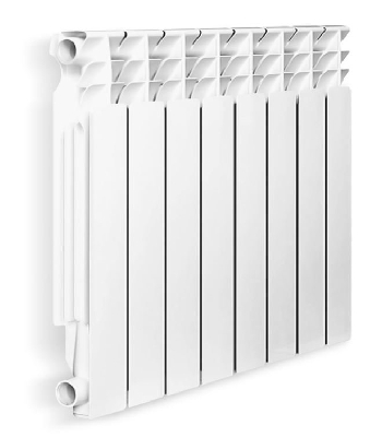 Радиатор алюминиевый секционный 500/80/12 боковое подключение