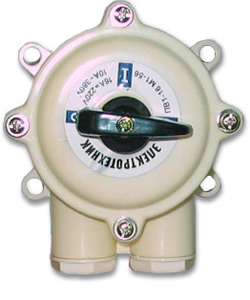 Выключатель пакетный ПВ 1-16 М1, 16А, пластмассовый корпус IP56