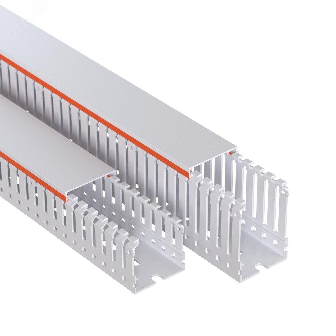 Короб перфорированный RLHF6 25x60, без галогенов, светло-серый