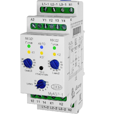 Ввод резерва автоматический трехфазный АС230/400В 50Гц УХЛ4 МУАВР-1