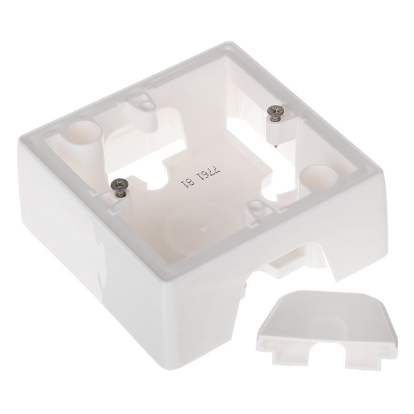 VALENA Коробка переходная для наружного монтажа белая