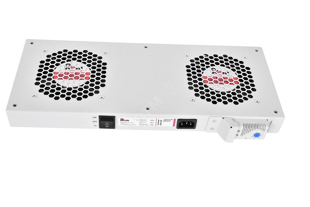 Модуль вентиляторный 2 вентилятора с терморегулятором