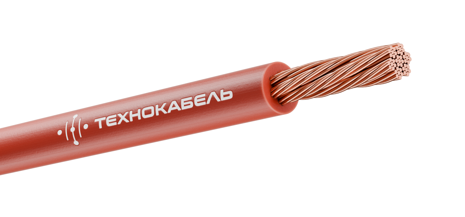 Провод силовой ПуГВнг(А)-LS 1х10 красный ТРТС