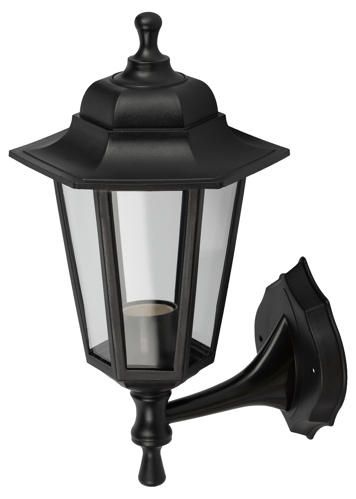 НБУ 06-60-001 , Леда1 настенный шестигранный черный (8/96)