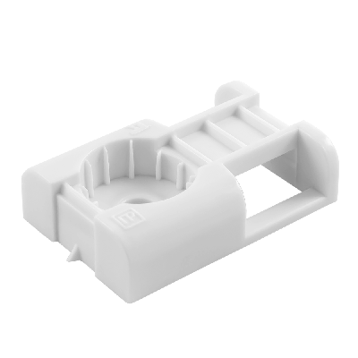 Площадка под стяжку для монтажного пистолета белая(100шт/1500шт уп/кор)