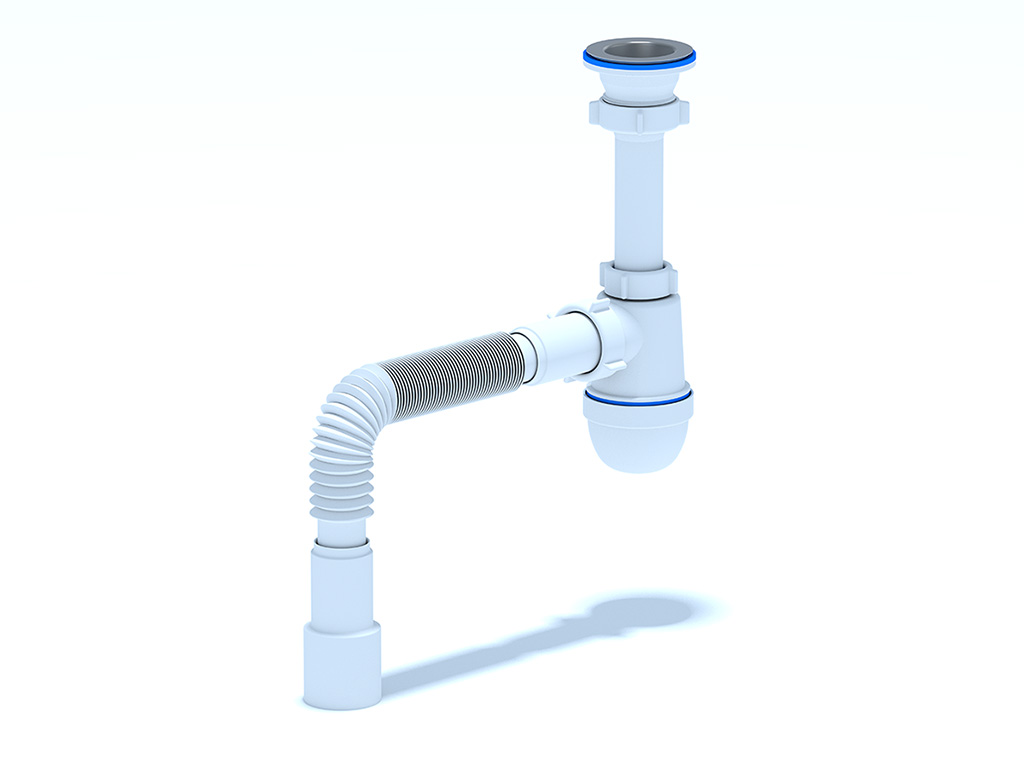 Сифон для умывальника АНИ 1 1/2'X40 с гибкой трубой 40х40/50