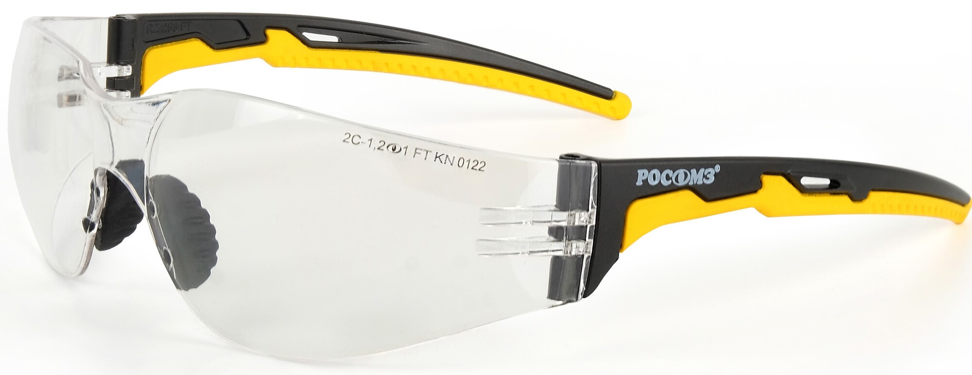 Очки защитные открытые О15 HAMMER ACTIVE Strong Glass (2C-1,2 PC) с мягким носоупором