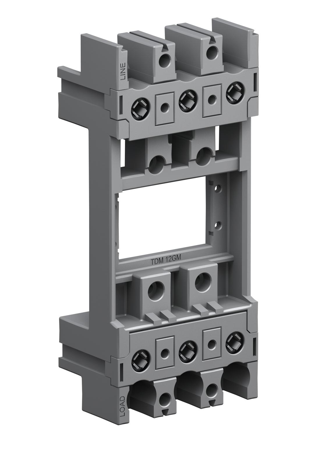 Mounting base with line/load side plug-in terminal, 3 pole, Applicable Model: HGM160,250, HGP250 / HGE160,250