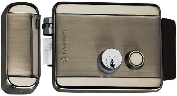 Замок накладной, универ, с блок кнопки в 2-х положениях. Питание 12В/1,5А.