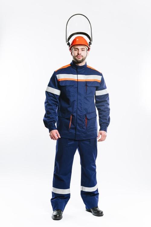 Костюм летний для защиты от термических рисков электрической дуги СП011-Л 20.1 кал/см2 (куртка+брюки), р. 112-116/182-188