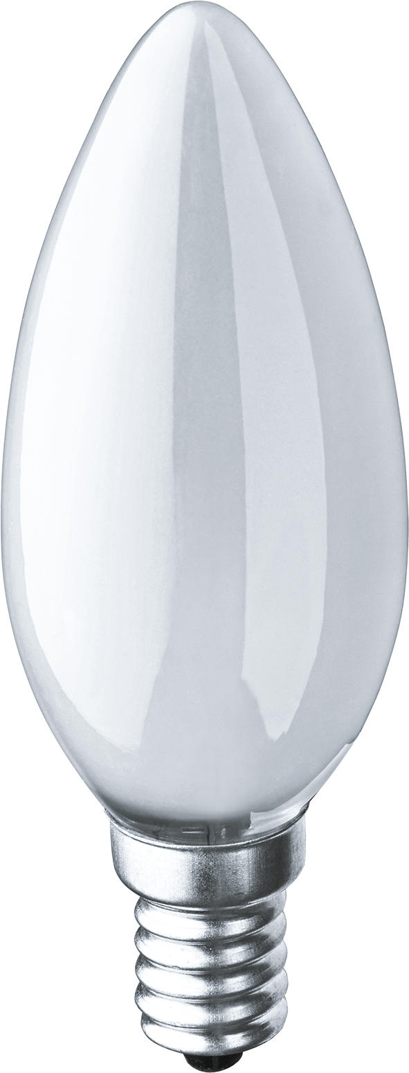 Лампа накаливания декоративная ДС 40вт B35 230в Е14 матовая (свеча)