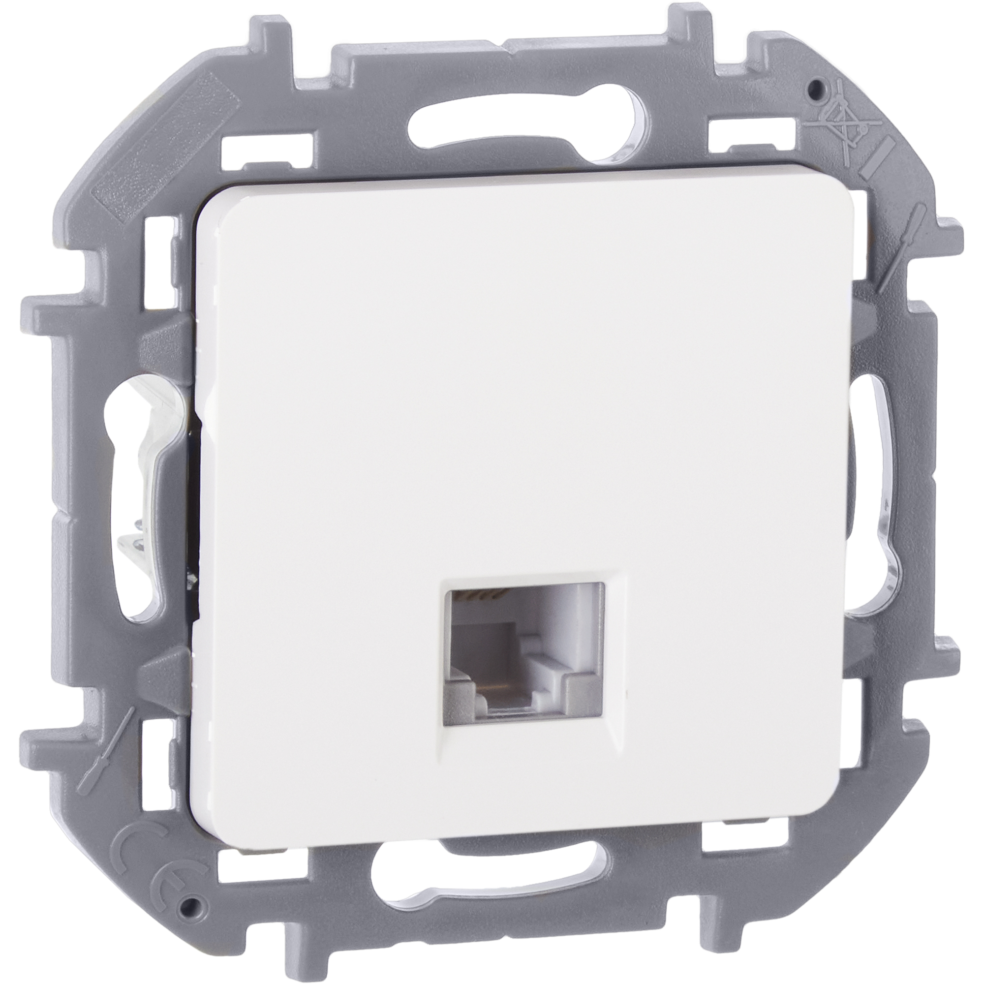 Телефонная розетка RJ11 INSPIRIA белый