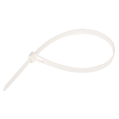 Стяжка многоразовая нейлоновая PRM 7,5х300мм белая (50 шт.)