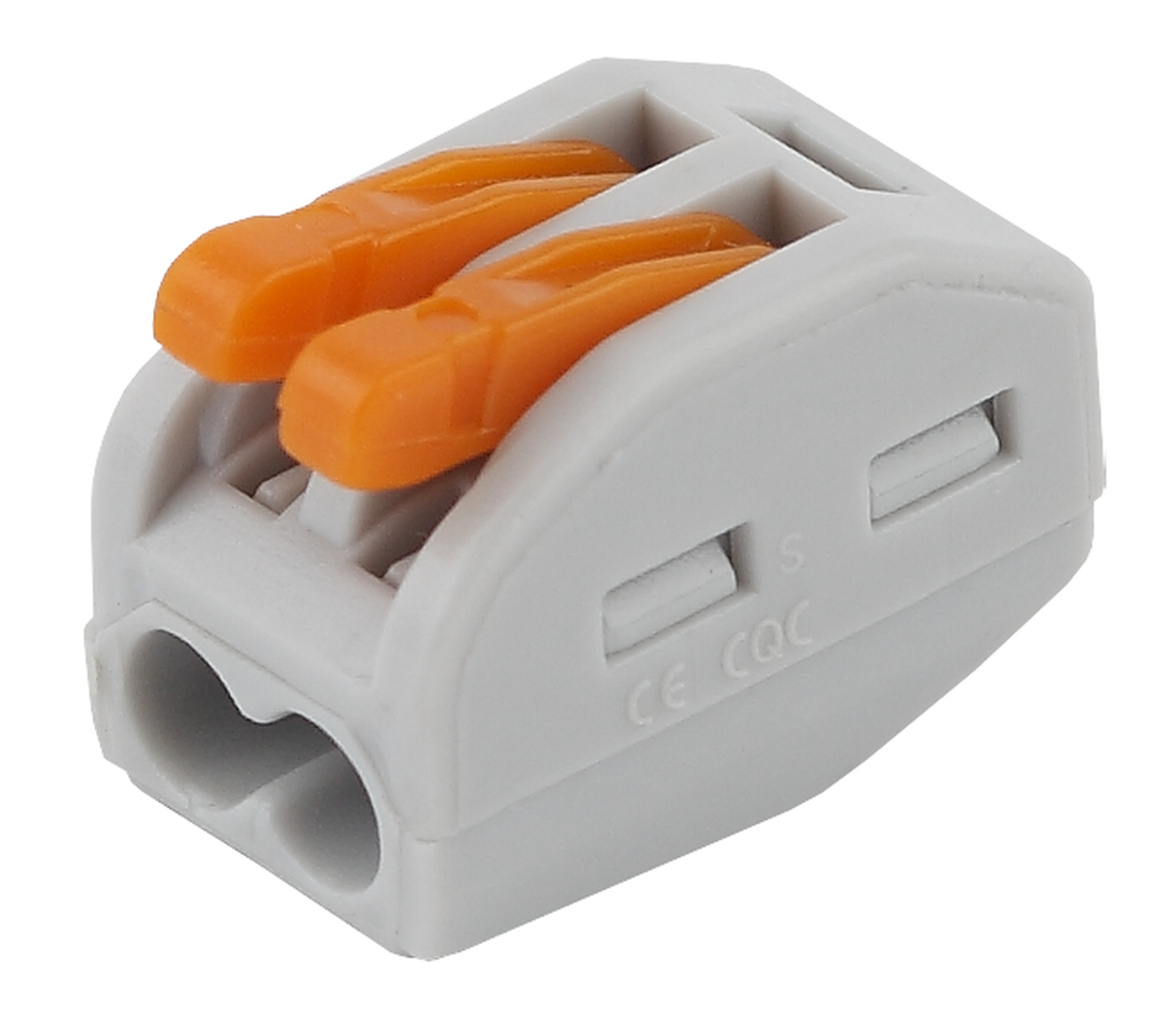 Клемма с рычагом 2 отверстия 0.08-2.5мм серия 412 ЭРА