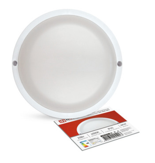 Светильник светодиодный герметичный СПП 2040-КРУГ 20Вт 4000К 1800Лм IP65 155мм IN HOME