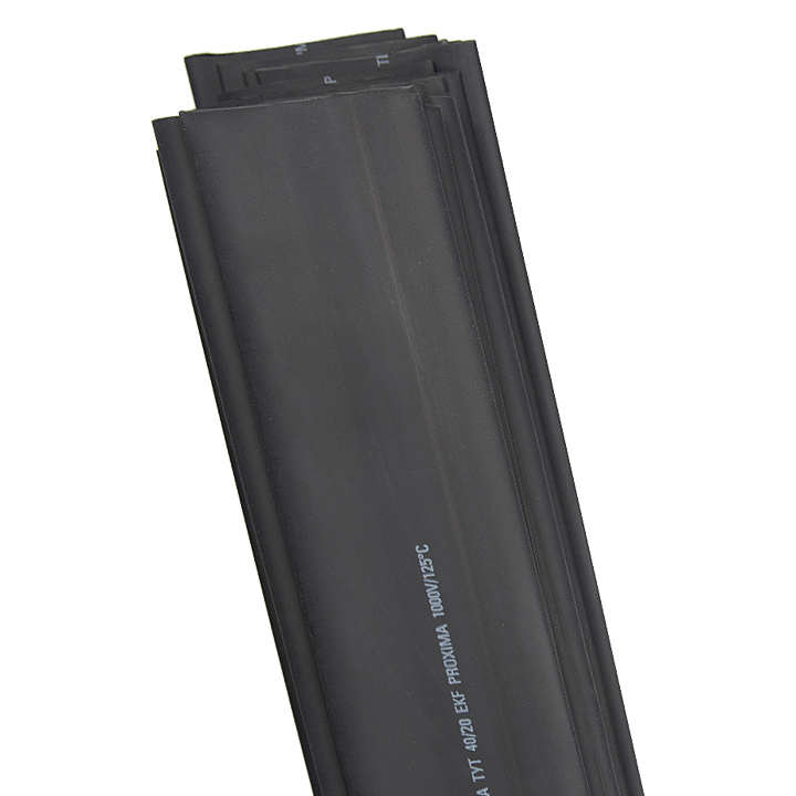 Трубка термоусаживаемая ТУТ нг 30/15 черная в отрезках по 1м PROxima