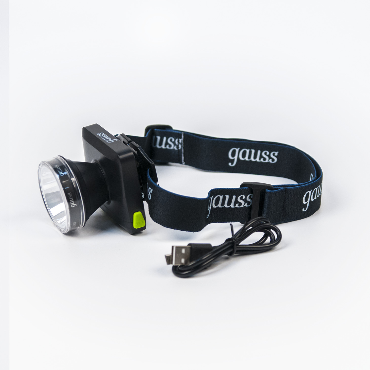 Фонарь светодиодный налобный 5 Вт 100 лм Черный IP64 аккумуляторный Li-ion 3000мАч диммируемый GFL Gauss
