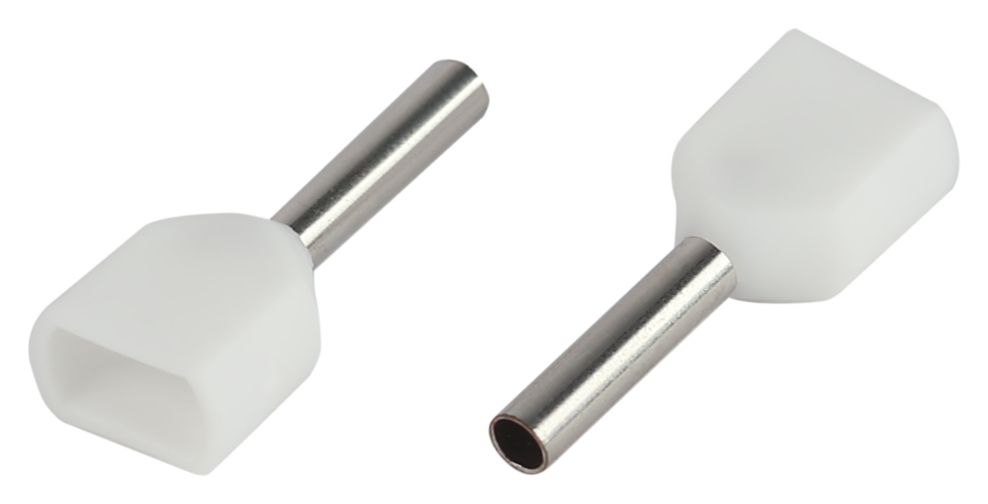 Наконечник-гильза с изолированным фланцем (упаковка 50 шт.) NO-225-96 (двойной) НШвИ(2) 0,5-8