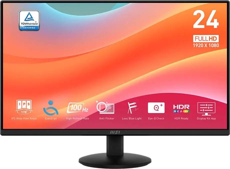Монитор для ПК Pro MP242L 23.8'', 1920x1080, IPS, 1ms, 250 cd/m, 100Гц, 1xHDMI, 1xDP, черный