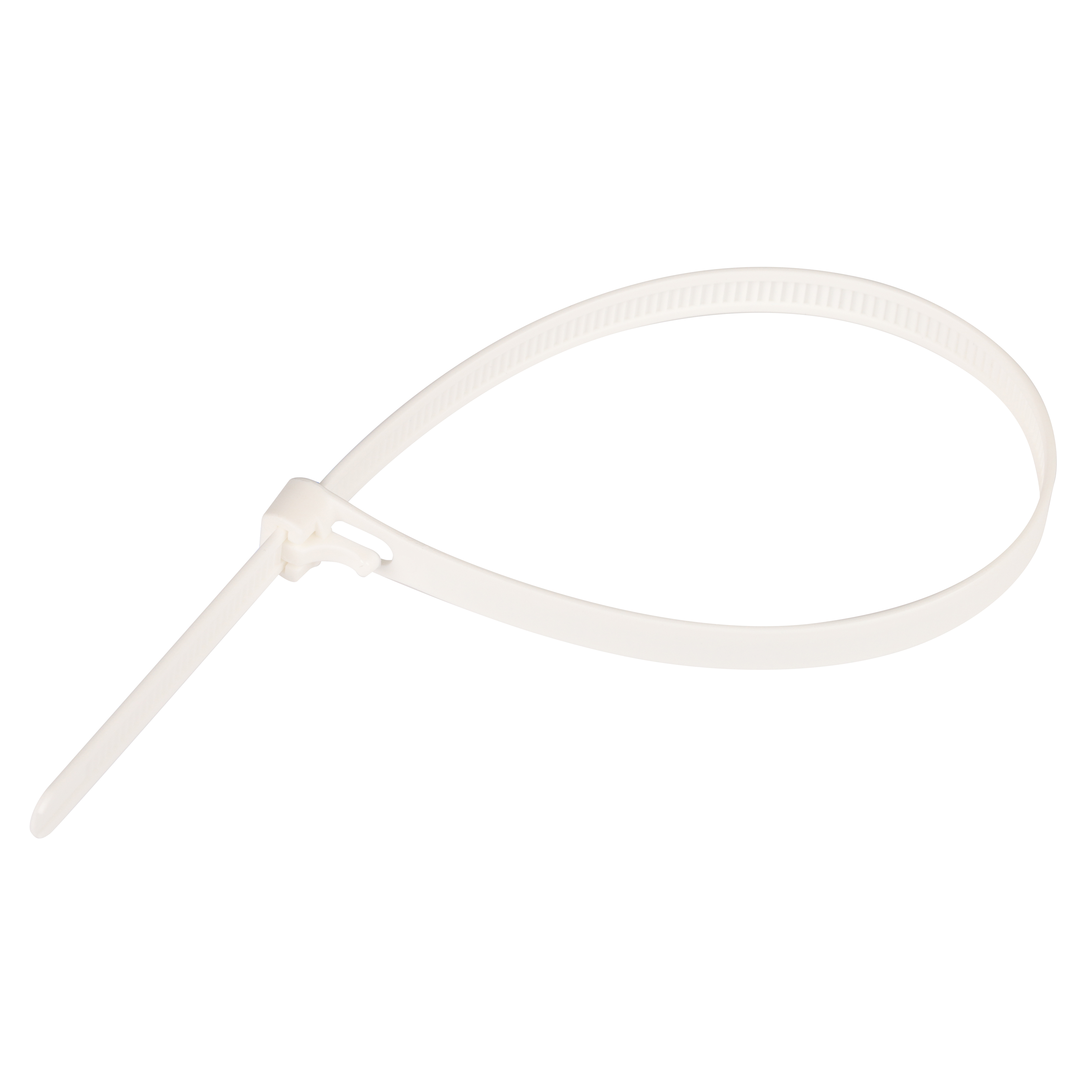 Стяжка многоразовая нейлоновая PRM 7,5х200мм белая (50 шт.)