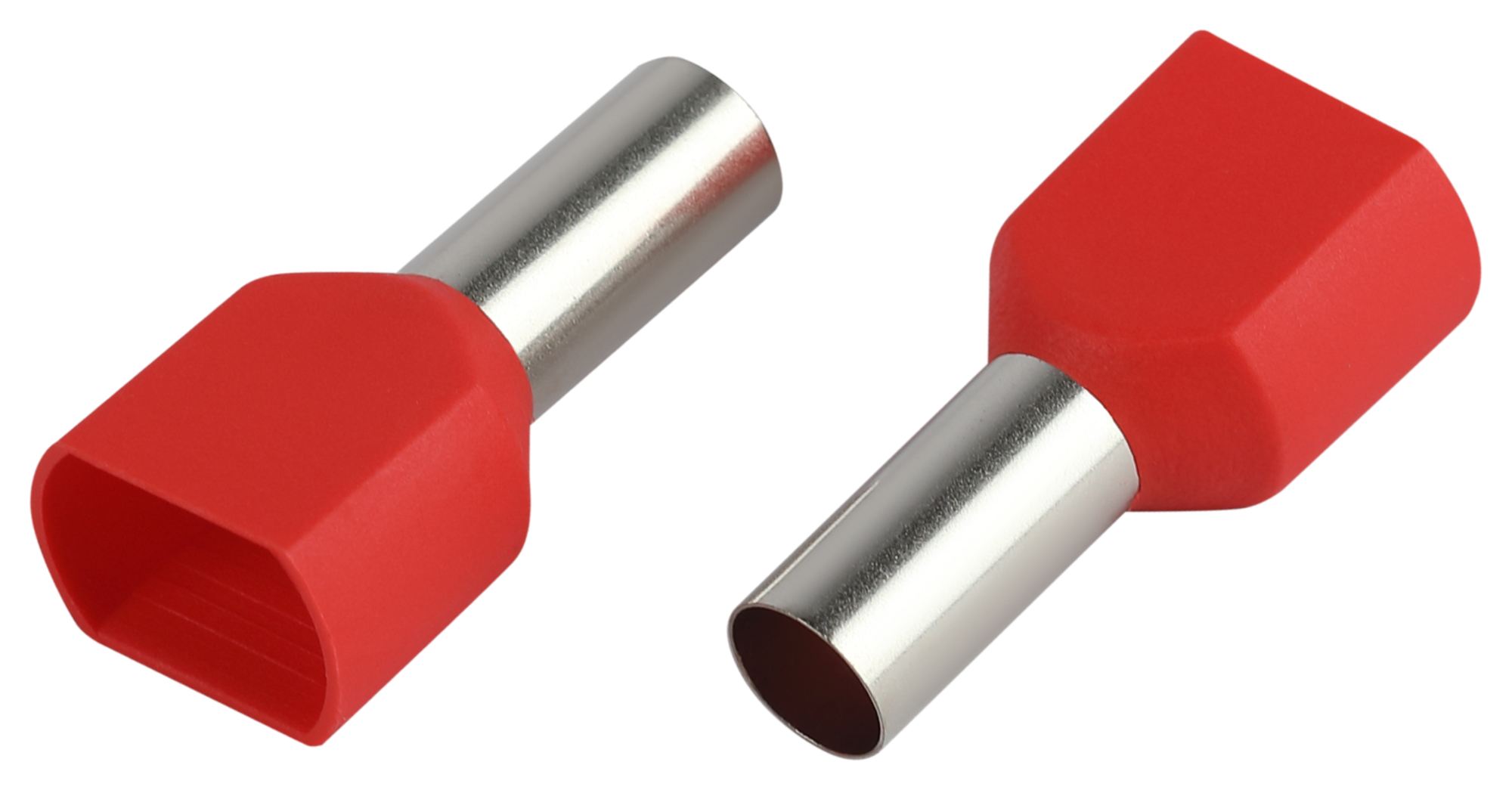 Наконечник-гильза с изолированным фланцем (упаковка 50 шт.) NO-225-107 (двойной) НШвИ(2) 10,0-14