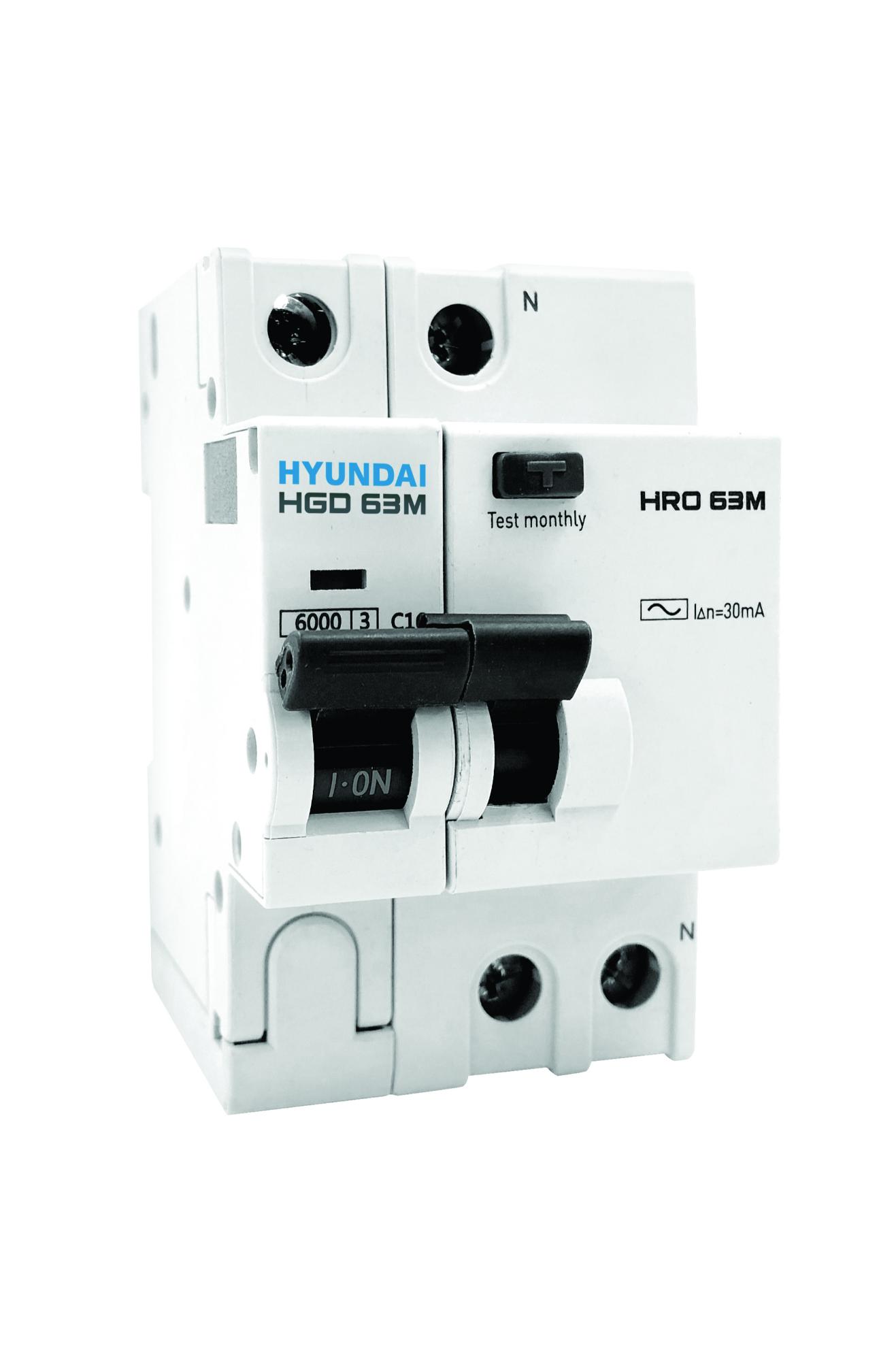 Автоматический выключатель дифференциального тока 1П+N 50А 100мА 6кА HRO