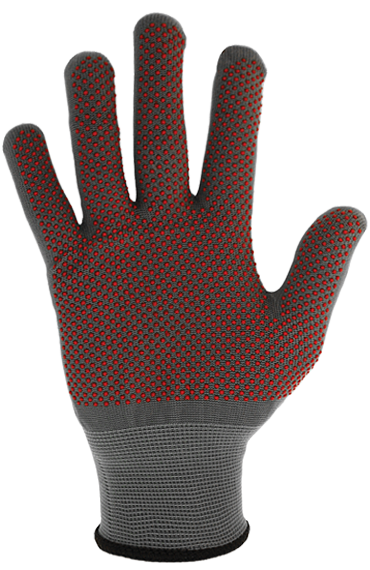 Перчатки нейлоновые бесшовные с ПВХ точечным покрытием ArmProtect 6101 р.9