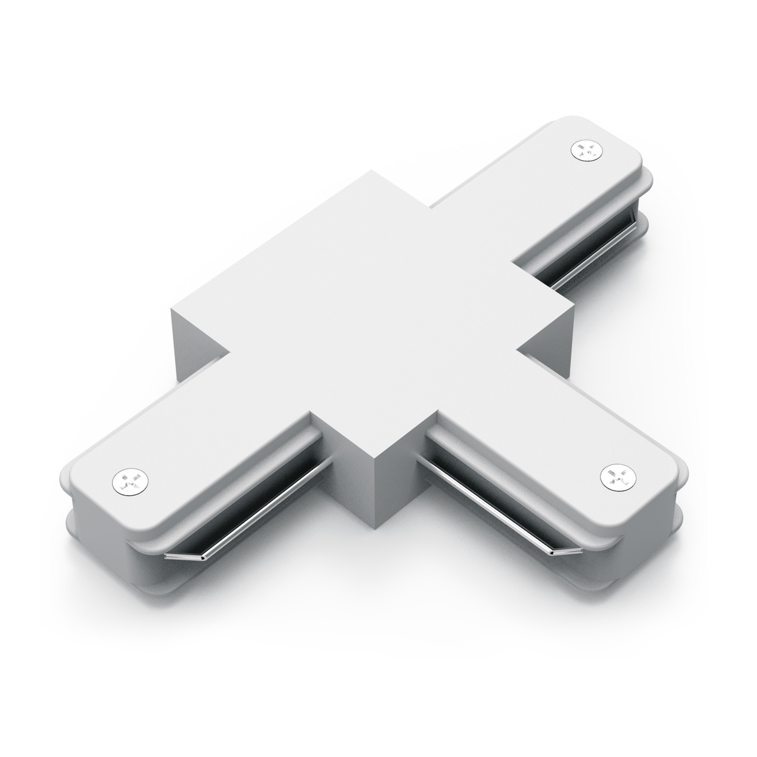 Коннектор для трековых шинопроводов AC 220В Белый IP20 Т-образный Track Gauss