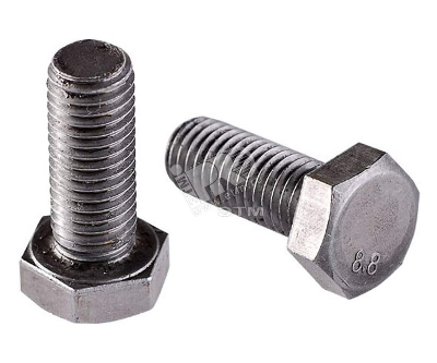 Болт DIN933 М10х30 шестигранная голова полная резьба оцинкованный