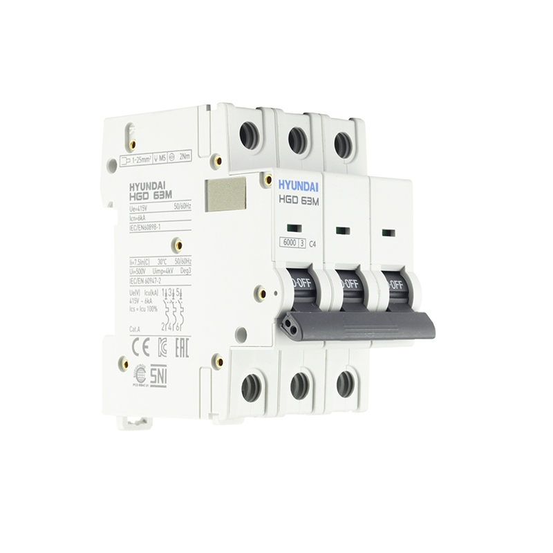 Автоматический выключатель HGD63P 3PMCS0000C 00040 3 полюса, 40А, ток к.з. 10kA, хар-ка C