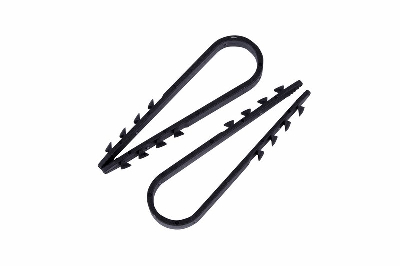 Дюбель-хомут нейлоновый 19-25 мм, круглый, черный (100 шт/уп)