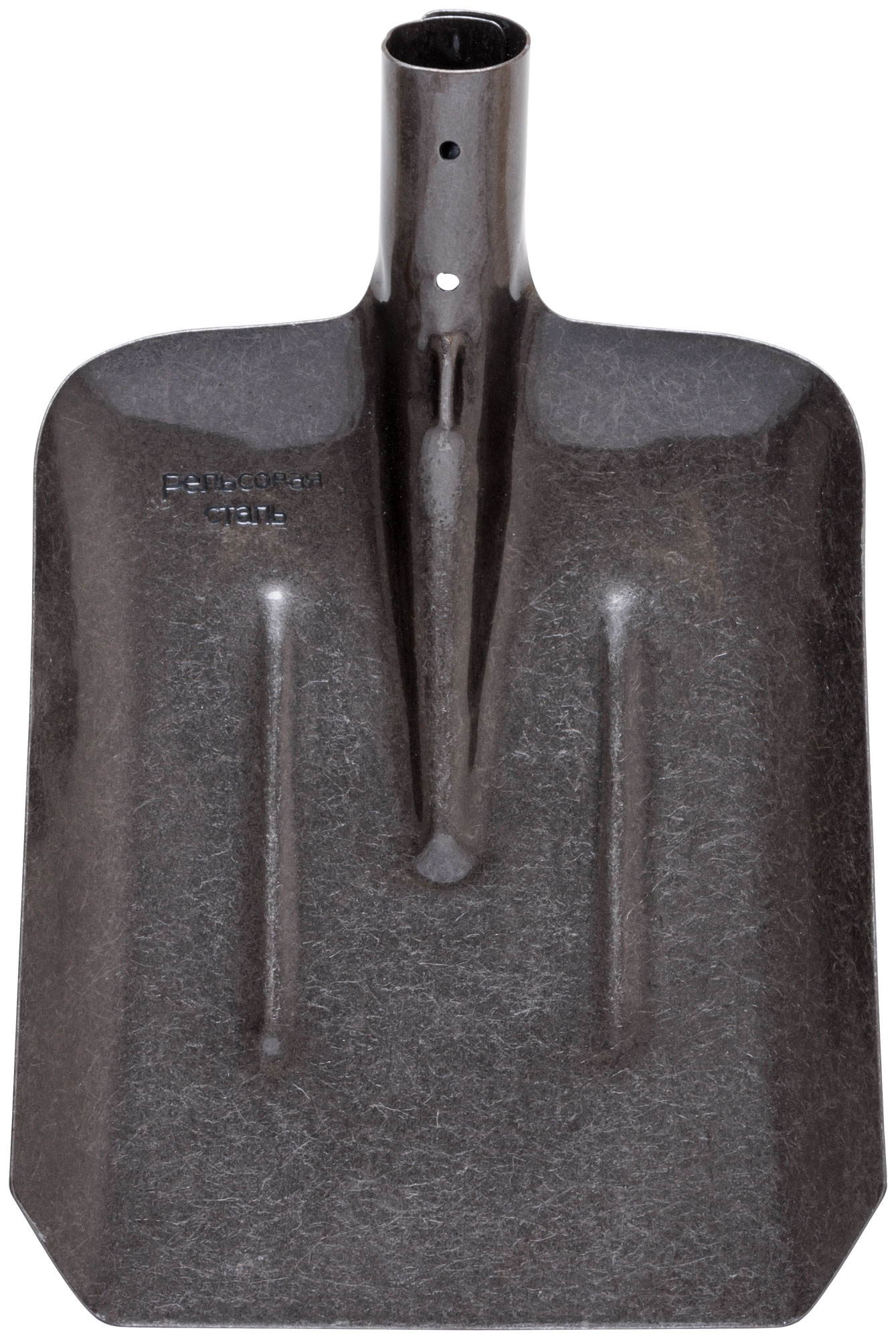 Лопата совковая без черенка, ''рельсовая сталь'' 235х350 мм