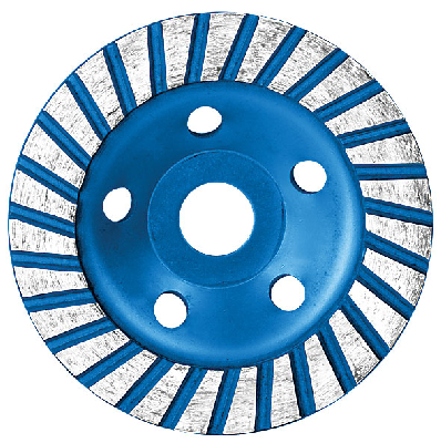 Диск алмазный шлифовальный, посадочный диаметр 22.2 мм, ''Турбо'' широкие сегменты 125 мм