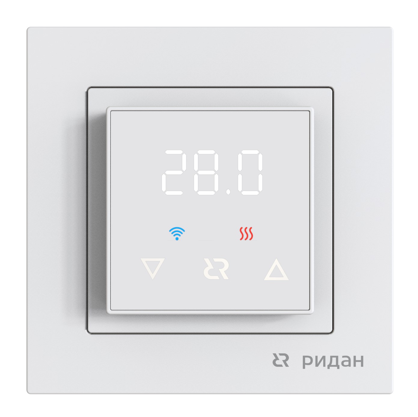 Терморегулятор Ридан Classy c Wi-Fi, с комбинацией датчиков, белый, 16А
