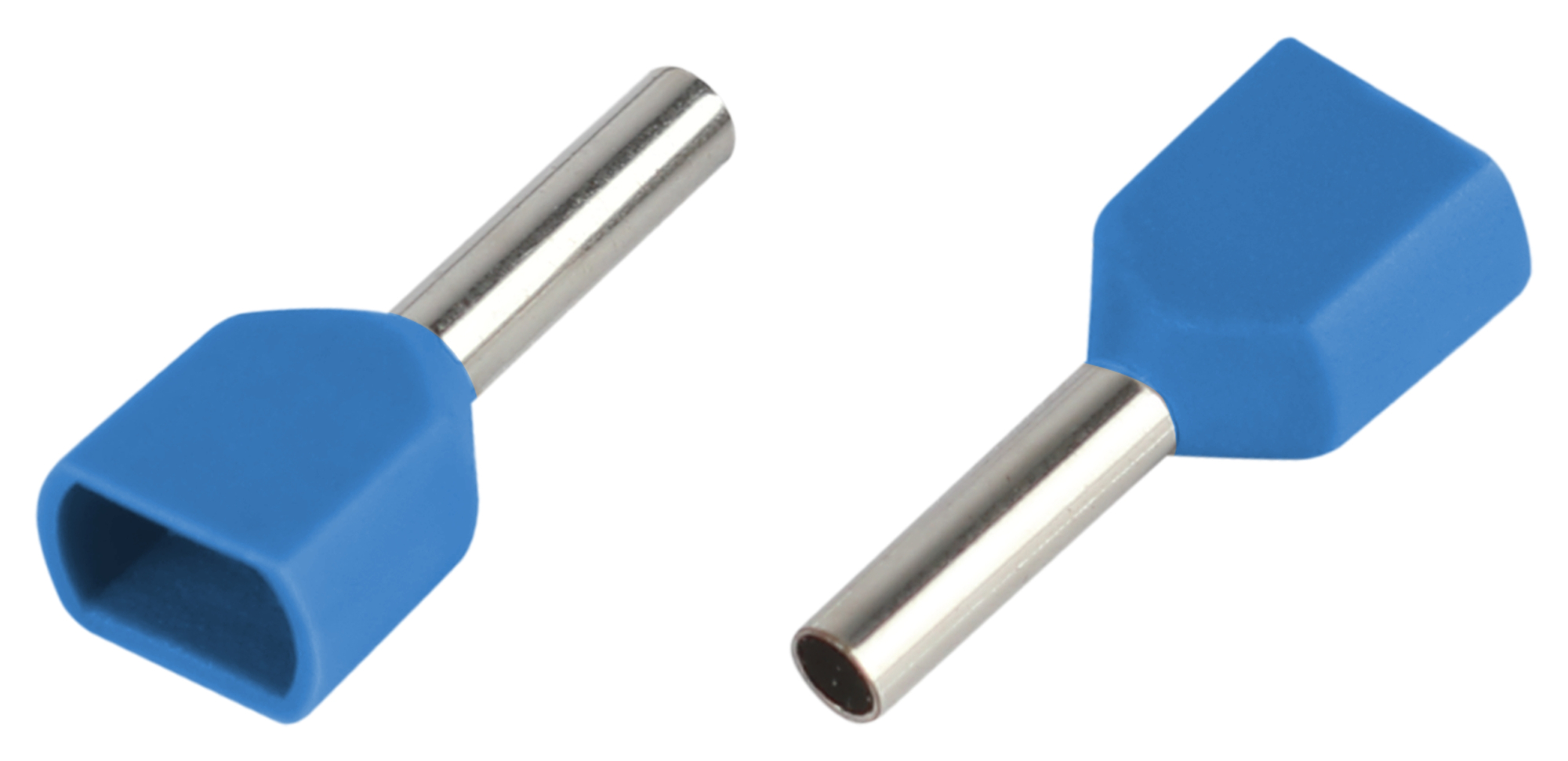 Наконечник-гильза с изолированным фланцем (упаковка 50 шт.) NO-225-104 (двойной) НШвИ(2) 2,5-12