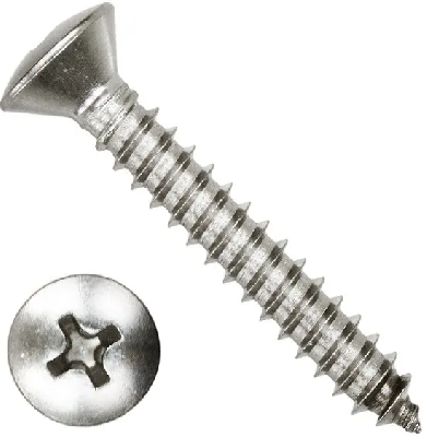 Шуруп DIN7983 4,8х16 полупотайная головка, остроконечный (1000шт)